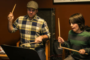 Drum lessons for children at A Child's Song in Thornton.