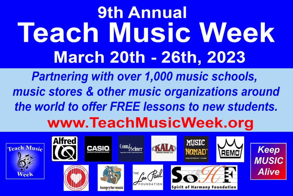 Teach Music Week Graphic by Keep Music Alive