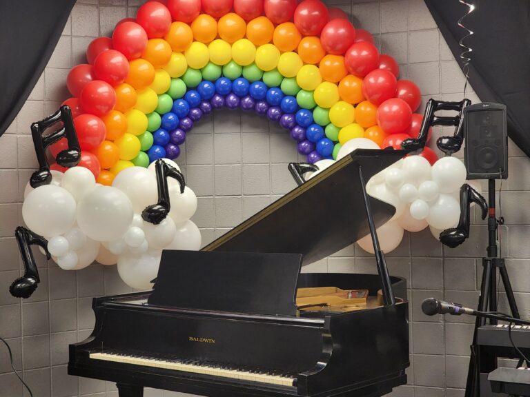 Balloon decor donated by Party Llama Party Decor for Fall 2022 Recital