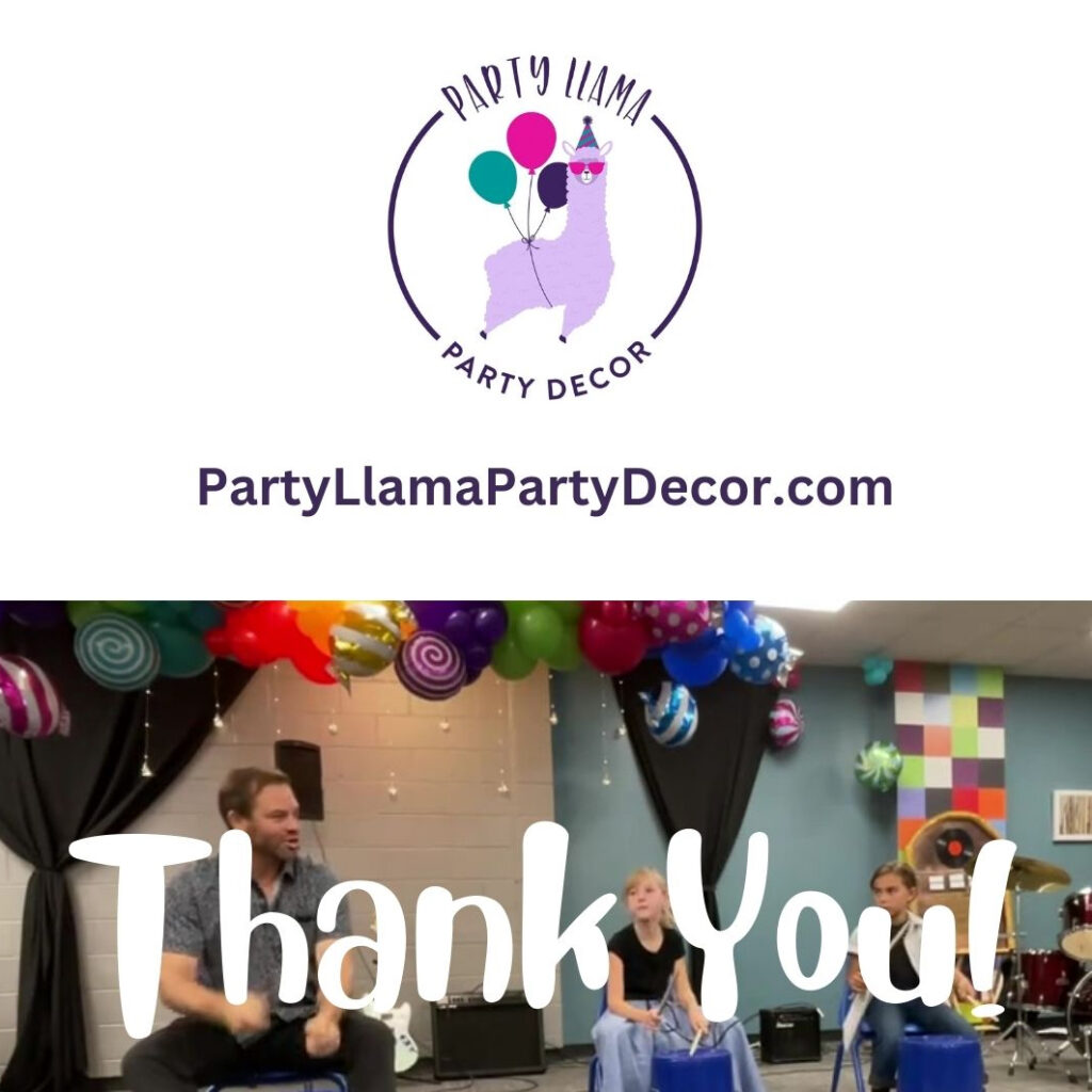 Party Llama Party Decor Generous Donors to A Child's Song